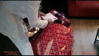 Mamma, jeg fikk julegaven min hårete blonde mamma tispe med stor rumpa gal etter kuk